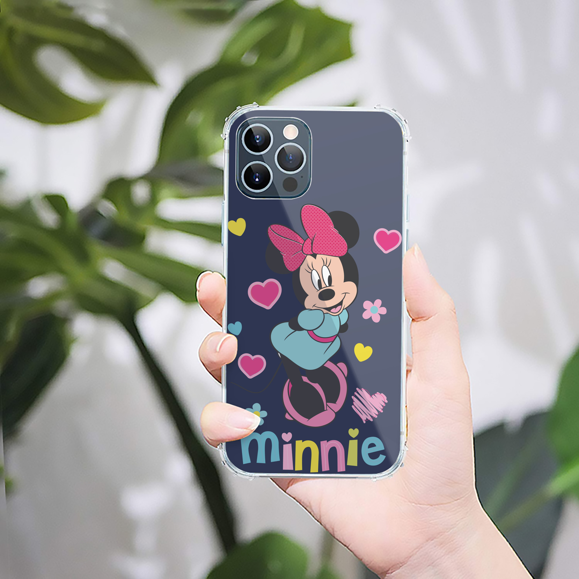 （画像用） ミッキーマウス Mickey Mouse 【iPhone 12シリーズ対応】透明スマホケース（クリアソフトケース）